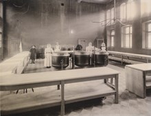 Sabbatsbergs vård- och ålderdomshem tvättrum 1896