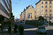 Spårvagnar och bussar på Långholmsgatan