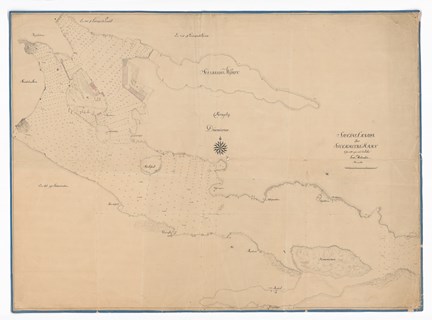 Sjökort över Stockholms ström och Saltsjön daterat 1780