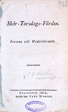 "Skär-Torsdags-Färden" 1815