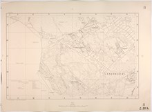 1926 års karta över Brännkyrka del 8 (Fruängen, Långbro och Herrängen)