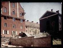 Rödabergsområdet 1926, kv. Mystacken (närmast) och Humleboet