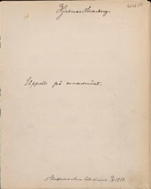 Hjalmar Söderbergs studentuppsats - Norra Latin VT 1888