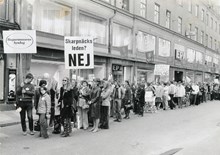Demonstration mot Skarpnäcksleden