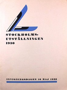 Program från invigningen av Stockholmsutställningen 1930