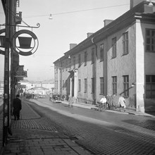 Stadsmuseet, Götgatan 1. Utsikt mot Slussen