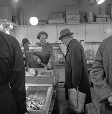 Fiskhandel i Östermalmshallen