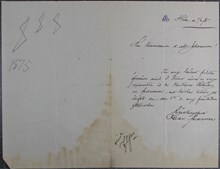 Konstaplar får 3 kronor av nöjt brottsoffer - brev 1875