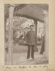 Strindberg med värja 1886