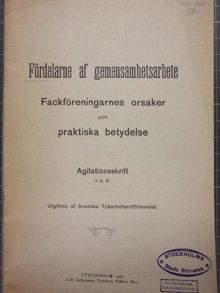 "Fördelarne af gemensamhetsarbete" 1902