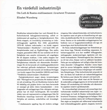 En värdefull industrimiljö : om Luth & Roséns etablissement i kvarteret Trumman / Elisabeth Wannberg