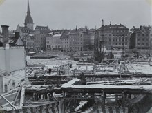 Slussen under ombyggnad 1932-34