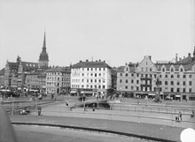 Slussområdet efter ombyggnad år 1935.