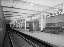 Södra Bantorget-Tunnelbanan,  hållplats för spårvagnar