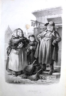 "I Stockholm - Leverans" (teckning 1855)
