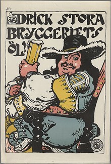 Drick stora bryggeriets öl. Konstnärliga affischer No 4.