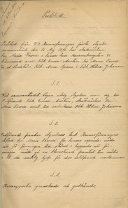 De dövas kvinnoförening i Stockholm – protokoll från det första styrelsemötet 1896