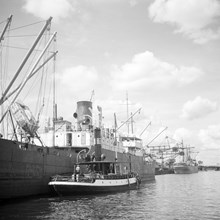 Ångfartyg vid Hammarbyhamnen
