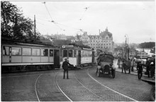 Slussen mot Skeppsbron, 1925
