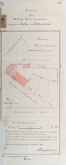 Underlag för bygglov år 1882, fastigheten Kritan 2