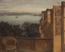 Utsikt från balkongen, Waldemarsudde
