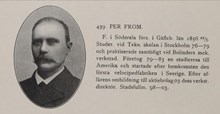 Per From. Ledamot av Stockholms stadsfullmäktige 1898-1903 