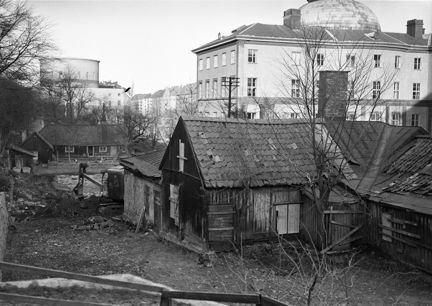 Äldre hus i Observatorielunden