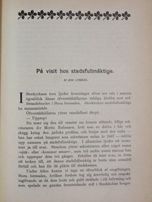 "På visit hos stadsfullmäktige" - utdrag från "Boken om Stockholm" 1901  