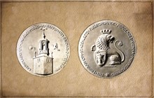 Minnespeng från invigningen av Stadshuset 1923