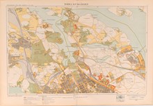 Karta ”Norra Djurgården” från 1917-1921