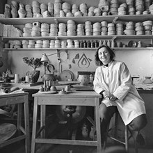 Grete Möller, keramiker. Inför utställningen Söder i konsten