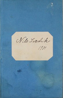 Jakob och Johannes församlingars barnkrubba – inskrivningsbok för Nils Fredrik 1901