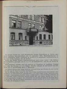 Brummerska skolan - årsberättelse 1932-1933