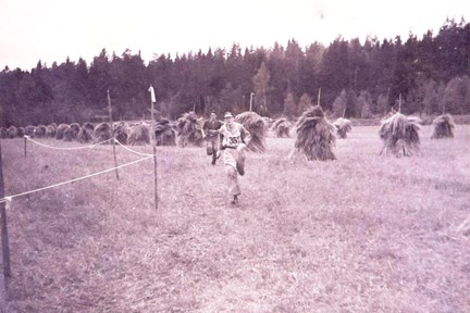 Bild från orienteringstävlingen Tävling om älgen år 1946