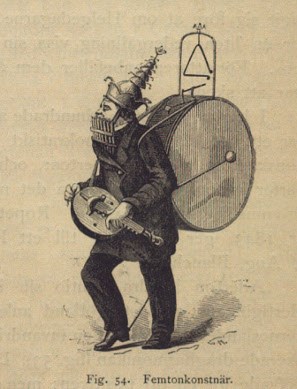 Illustration ur bokens kapitel, "Musik och folknöjen".