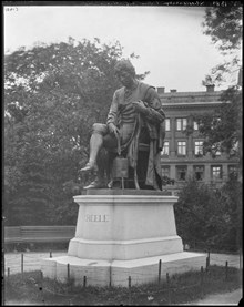 Staty av Carl Wilhelm Scheele på Floras kulle, Norra Humlegården