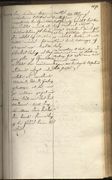 Polisrapport om mördaren Carl Eric Vesterlund år 1819