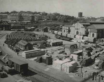 Frihamnen: Kajlagring