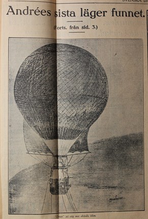 Artikel om Andrées sista läger, 23 augusti 1930