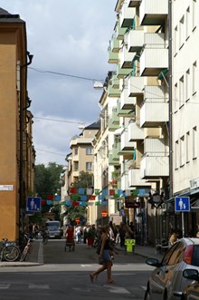 Södermannagatan norrut från Skånegatan