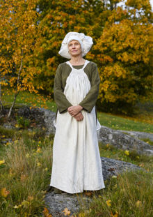 En hantverkarkvinnas klänning från 1450-talet