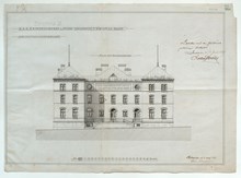 Administrationshuset vid Kronprinsessan Lovisas Vårdanstalt för sjuka barn - ritning 1897