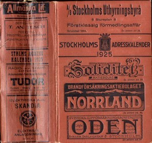 Stockholms adresskalender 1925
