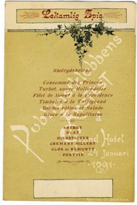 Publicistklubbens årsfest å Grand Hotel den 24 januari 1891