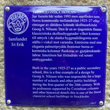 Sverigefinska skolan, Fridhemsgatan 17 (Vallgossen 12)