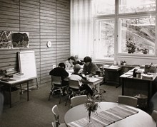 Alviksskolan: specialbyggt klassrum för hörselklasser, 1989