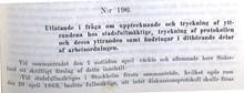 Förslag om att debatterna i stadsfullmäktige ska stenograferas och tryckas 1898