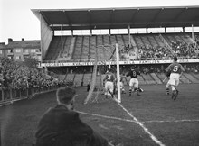 Fotbollsmatch mellan AIK och Everton