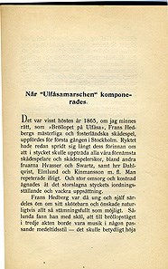 När Ulfåsamarschen komponerades / Adolf Hellander
