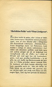 Hofrätts-Pelle och Fina Lindgren / Adolf Hellander